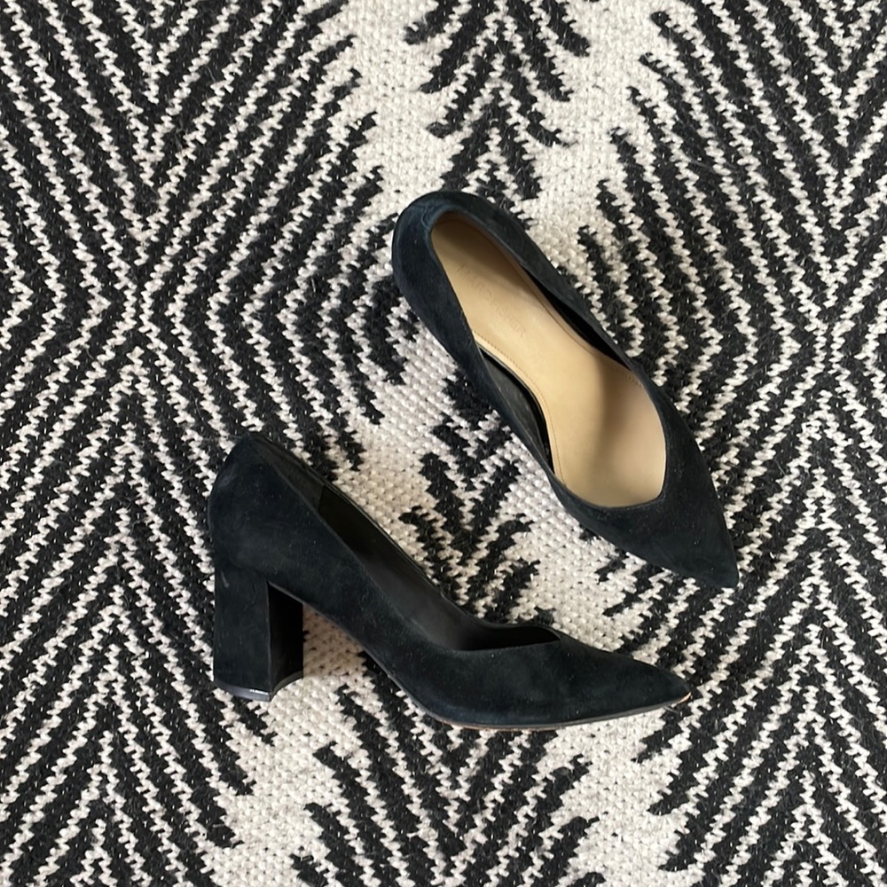 Black Suede Marc Fisher Caitlin Pumps